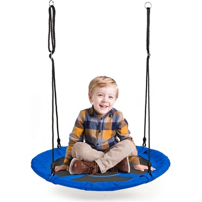 Eco Toys Záhradná hojdačka bocianie hniezdo 100 cm modrá