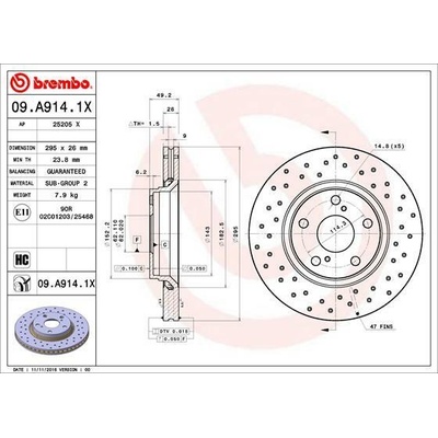 BREMBO 09.A914.1X