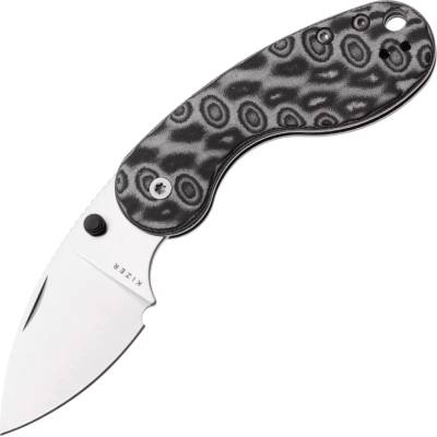 Kizer Microbe DSJ AirTi 14C28N, Satin, Vortex pattern micarta V2742DSJA2