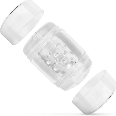 FPPR Double Sided Mouth & Vagina Transparent masturbátor 11 cm
