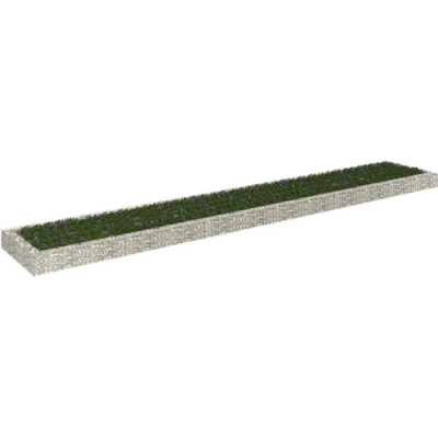vidaXL Gabionový vyvýšený záhon pozinkovaná ocel 600 x 100 x 20 cm