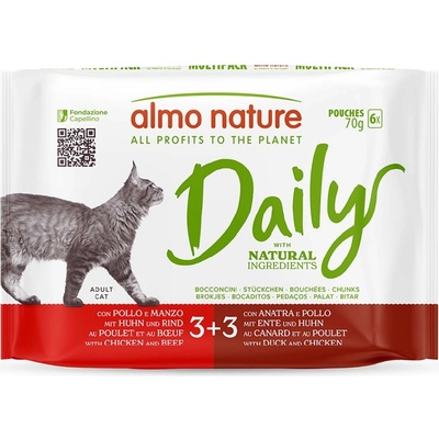 Almo Nature Daily Menu 12 x Mix II (2 druhy) 70 g