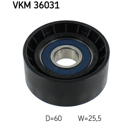 Vratná/vodiaca kladka rebrovaného klinového remeňa SKF VKM 36031