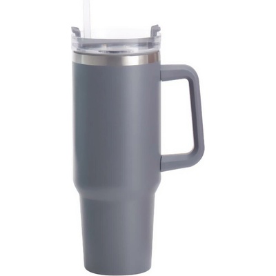 Excellent Houseware Velký termohrnek z nerezové oceli 1,2 l tmavě šedý