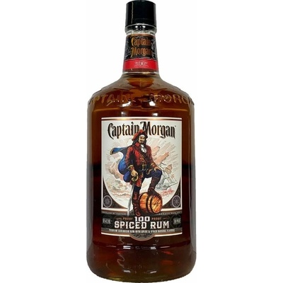 Captain Morgan Spiced Rum 100 Proof 50% 1,75 l (holá láhev)