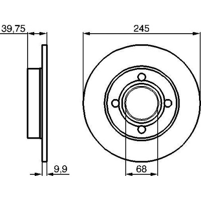 BOSCH Brzdový kotúč 0986478216