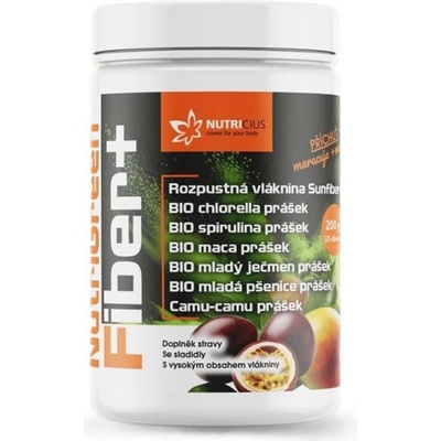 Nutricius NutriGreen Fiber + višeň černý rybíz 200 g