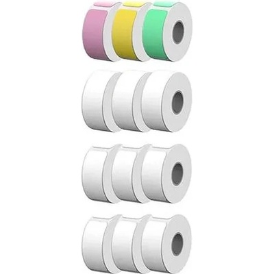 KODAK Etikety, 12 roliek (3 farebné, 9 bielych), do tlačiarne M50, KODAK