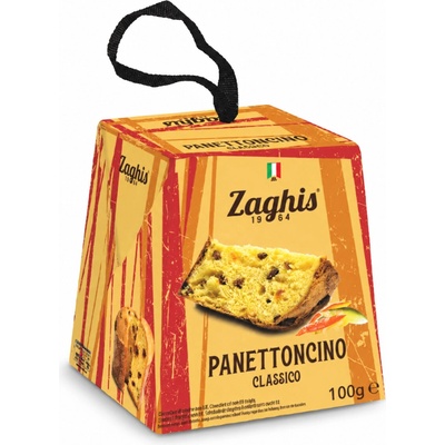 Zaghis Panettoncino klasické s hrozienkami 100g kartón 36 ks