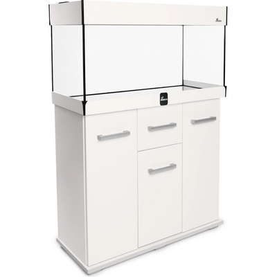 Diversa Solid LED akvarijní set rovný bílý 112 l
