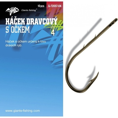 Giants Fishing Háček dravcový s očkem vel.6 10 ks