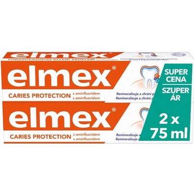 Elmex Caries Protection chránicí před zubním kazem 2 x 75 ml – Hledejceny.cz