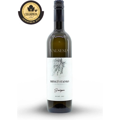 Mrva & Stanko Sauvignon Suché Čachtice 13% 0,75 l (čistá fľaša)