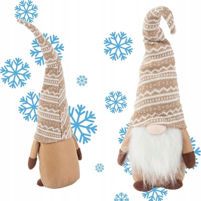 1Mcz vánoční skřítek elf gnome plyšový 48cm 45440