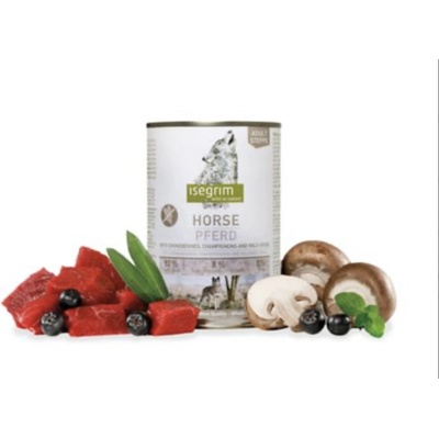 Isegrim Dog Adult Mono Horse pure with Chokeberries Champignons & Wild Herbs 400 g