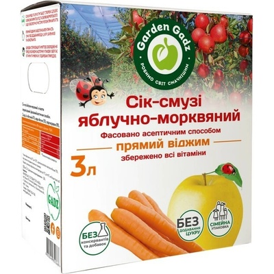 Garden Gadz jablečno mrkvová šťáva smoothie 3 l