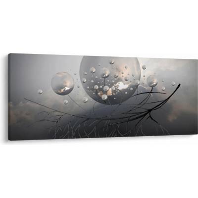 Obraz abstraktních koulí, jednodílný 120x50 cm