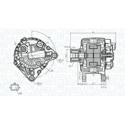 Alternátor MAGNETI MARELLI 063735356010