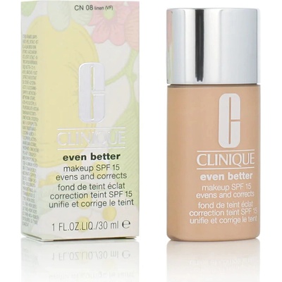 Clinique Even Better rozjasňujúci tekutý make-up SPF15 CN 08 Linen 30 ml