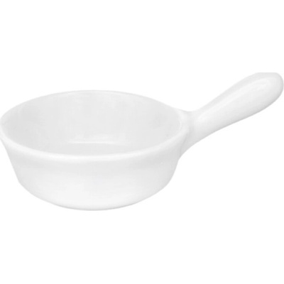 Gastrokuchyn Servírovací miska s rukojetí bílá 6 cm