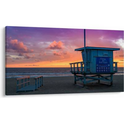 Obraz z pláže Santa Monica, jednodielne 120x70 cm