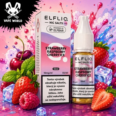 ElfLiq Strawberry Raspberry Cherry ice 10 ml 10 mg