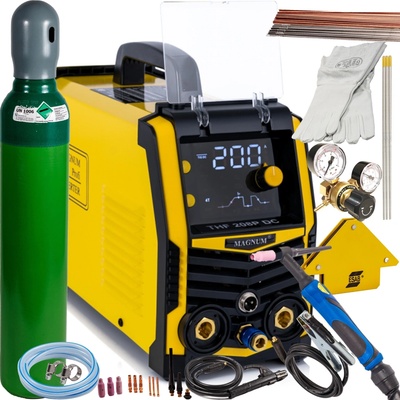 Magnum THF 208P TIG DC 230V 200A PULZNÉ ZVÁRANIE, BODOVÉ ZVÁRANIE, MMA, 2T/4T