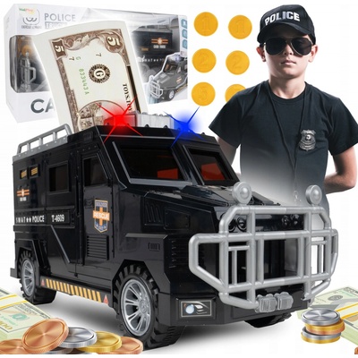 Pokladnička Policajné auto SWAT