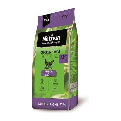 Nativia Senior & Light Chicken & Rice 15 kg