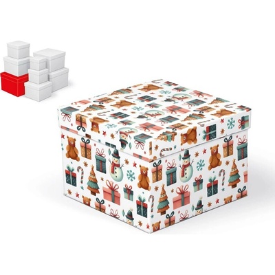 MFP 5371166 Krabice dárková vánoční C-V009-G 20x20x14cm