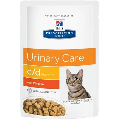 Hills Pescription Diet Feline C/D Pouch Salmon 12 x 85 g