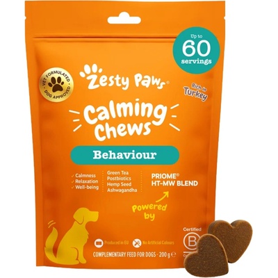Zesty Paws Calming Chews doplnkové krmivo pre psov pre pokoj a pohodu 60 ks