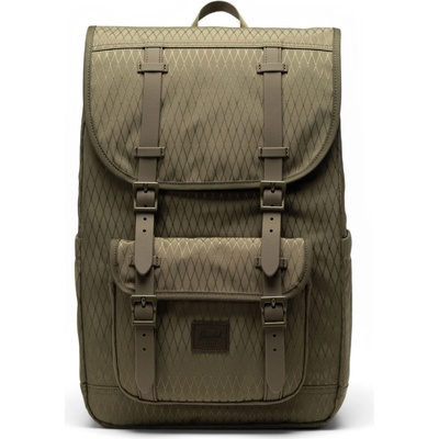 Herschel Little America Mid Ivy Green Diamond 21L
