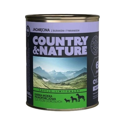 Country&Nature Bezobilné krmivo Jelen s kuskusem 800 g