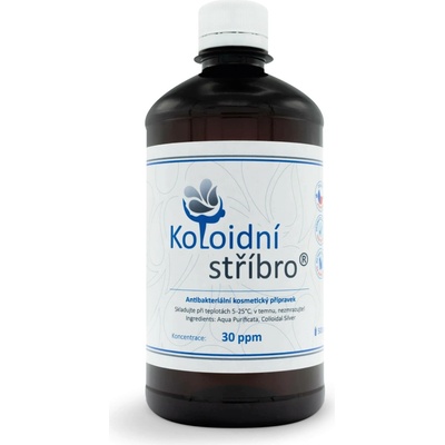 Koloidní stříbro Vet ZOO Koncentrace 30 ppm 500 ml