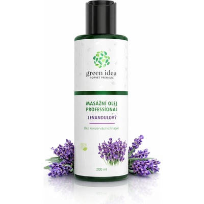 Green idea Professional levandule masážní olej 200 ml – Hledejceny.cz