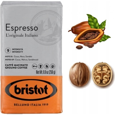 Bristot Espresso Cremoso Italiano mletá 250 g