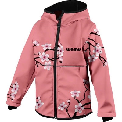Softshellová bunda dětská Sakury růžová