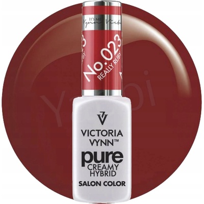 Hybridní lak Victoria Vynn Pure Creamy Hybrid 023 Really Ruby 8 ml