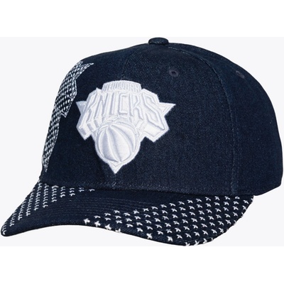 Mitchell & Ness NBA Run Stitch Pro Snapback New York Knicks Blue