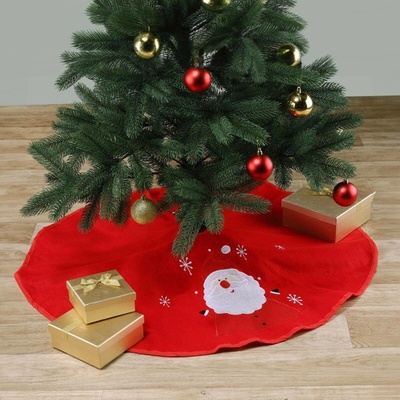 Ruhhy 22221 Deka pod vánoční stromeček 90 cm červenobílá