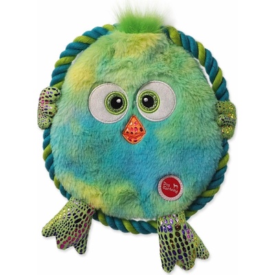 Dog Fantasy Monsters ploché kuře zelené šustící s provazem 18 cm