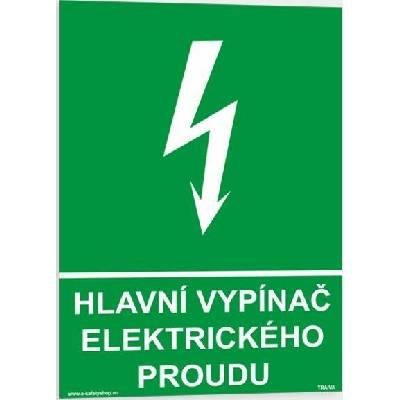 Traiva s.r.o Hlavní vypínač elektrického proudu Verze: Plast 210 x 297 mm (A4) tl. 0.5 mm - Kód: 05460