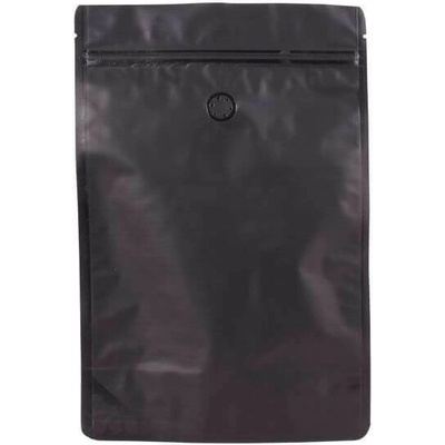 Doypack sáček s ventilem 200*300 mm, 750 g, černý mat, 10 ks