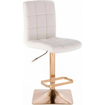 LuxuryForm Design Toledo na zlatej hranatej podstave / biela