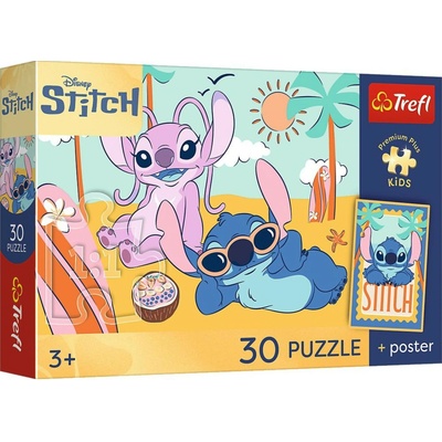 Teddies Trefl Lilo & Stitch Stitch a Angel s plagátom 30 dielov