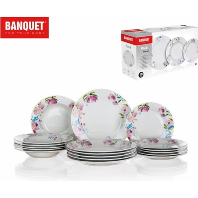 Banquet Pink Flowers 18 ks