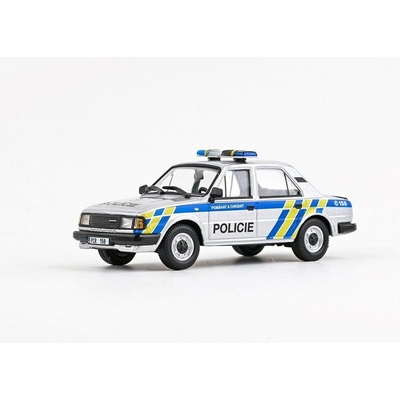 Abrex Škoda 120L 1984 Policie stříbrná barva 1:43