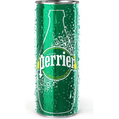 Perrier Přírodní Minerální voda perlivá, plech 10 x 250 ml