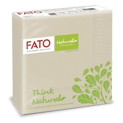 Fato Servítky 1/4 skladanie Natural Style havanna hnedá 33x33cm